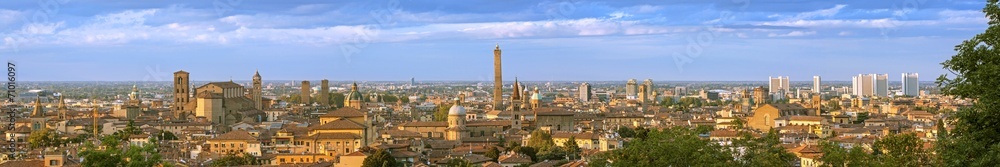 Panoramic view of Bologna - italy