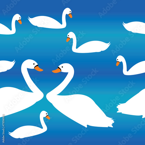 Swan decor pattern