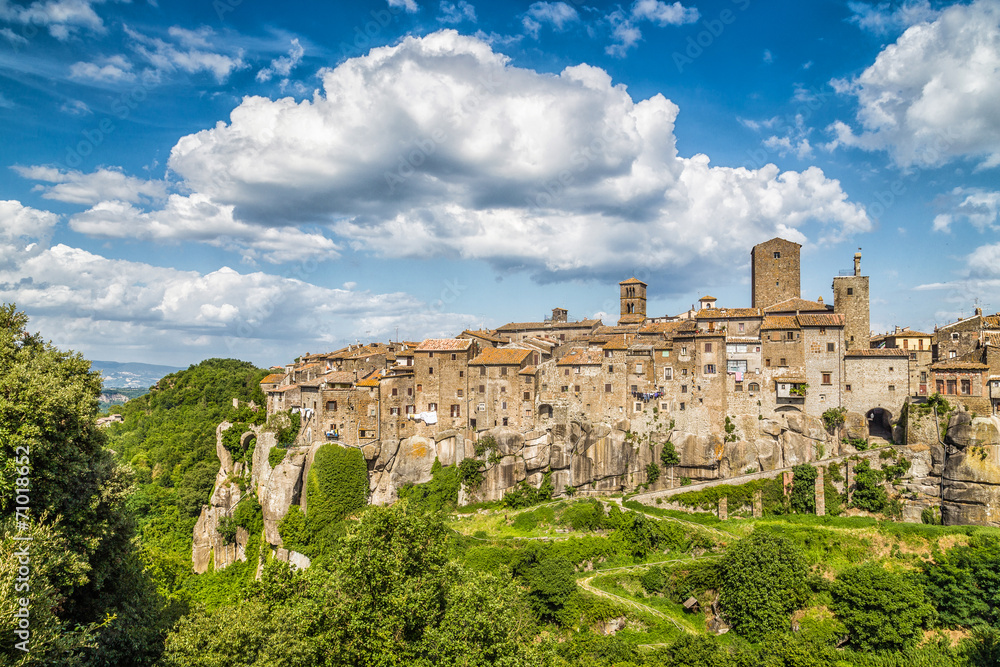 Medieval town of Vitorchiano in Lazio, Italy