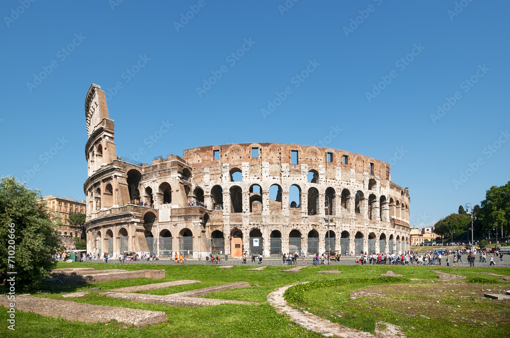 Naklejka premium Colosseum in Rome - Italy