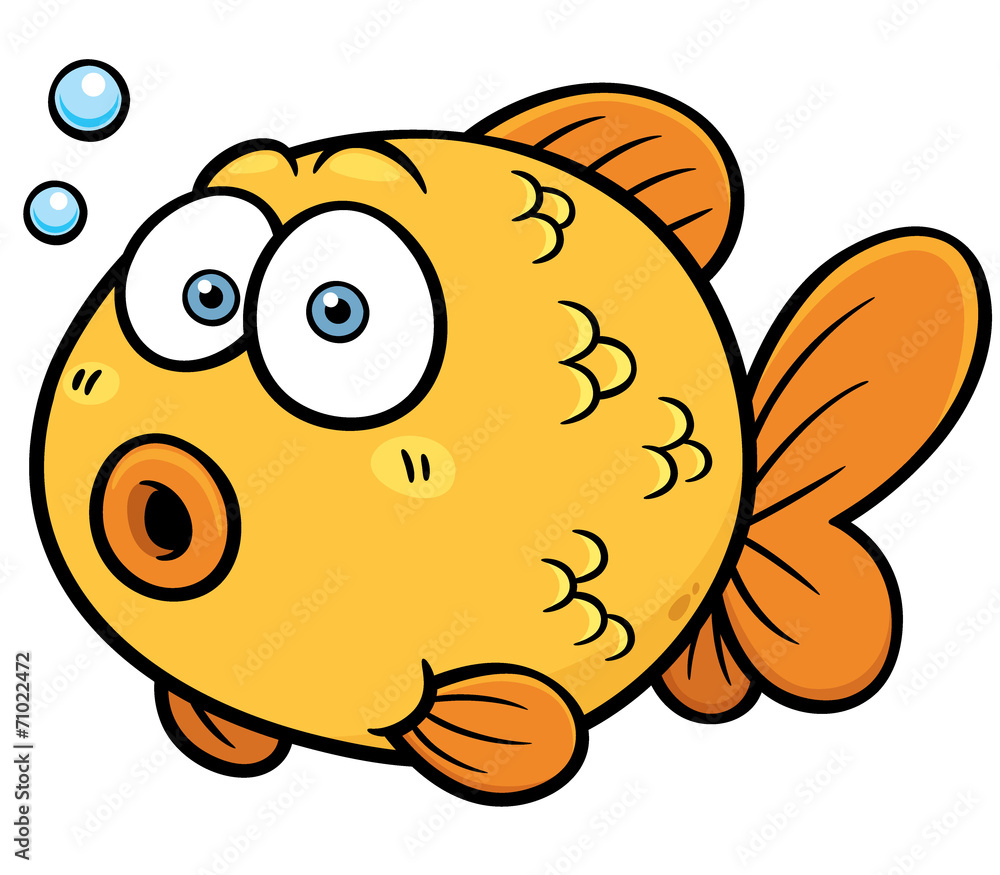 Fototapeta premium Vector illustration of Goldfish