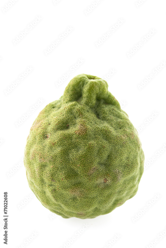 kaffir lime isolated on white background kaffir lime isolated on white background