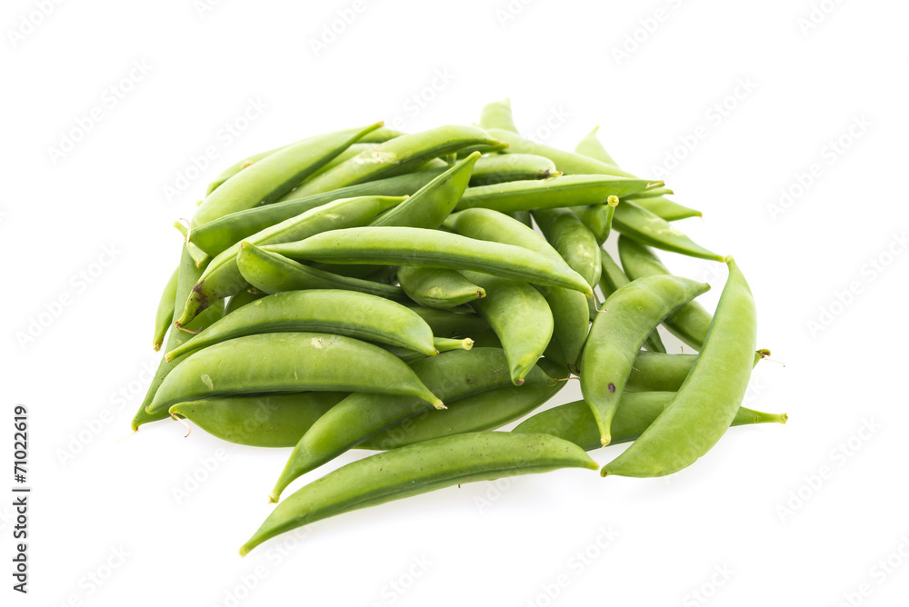 garden pea isolated on white background garden pea isolated on white background