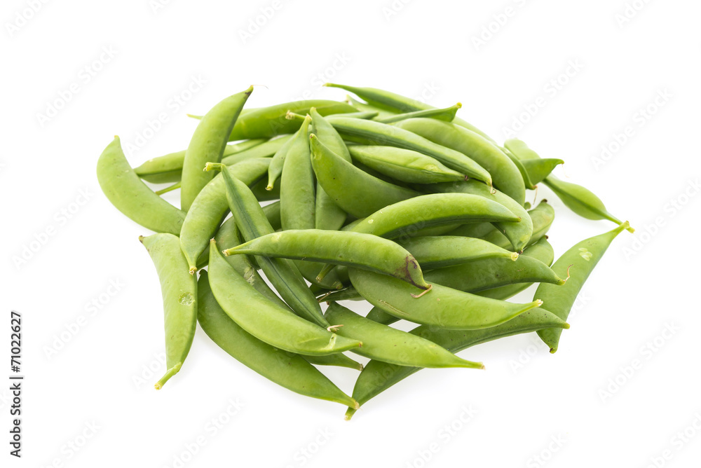 garden pea isolated on white background garden pea isolated on white background