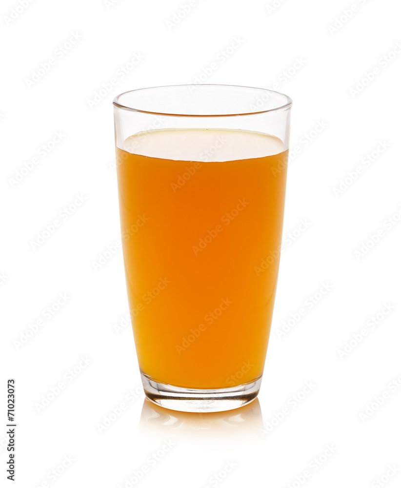 Full glass of orange juice isolated on white background Full glass of orange juice isolated on white background