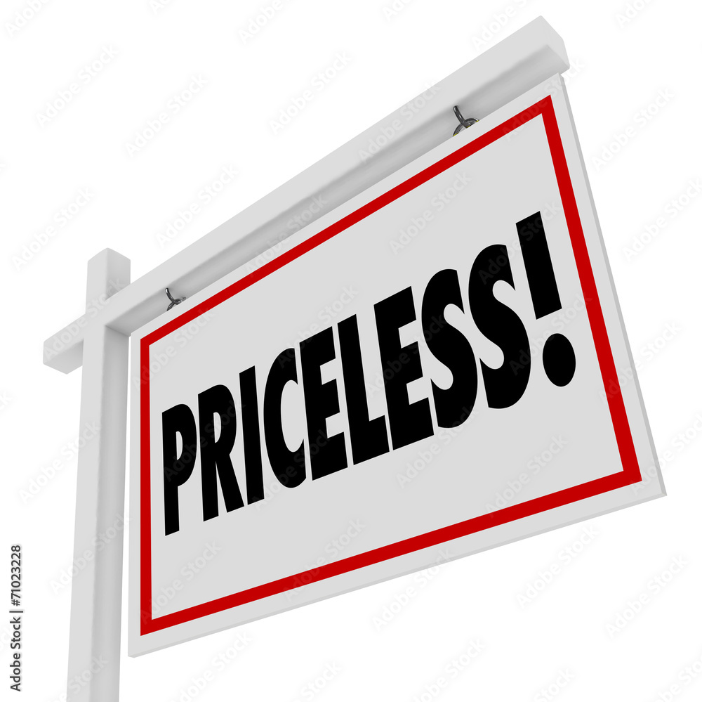 Priceless Word Home For Sale Real Estate Sign Expensive Value Priceless Word Home For Sale Real Estate Sign Expensive Value