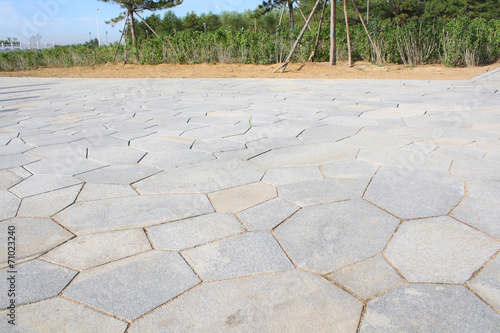 Park paving stones