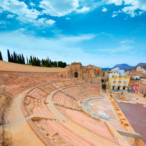 Cartagena Roman Amphitheater in Murcia Spain photo