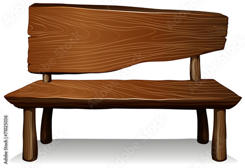 A wooden furniture