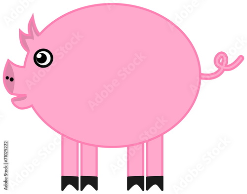 a pink piggy bank