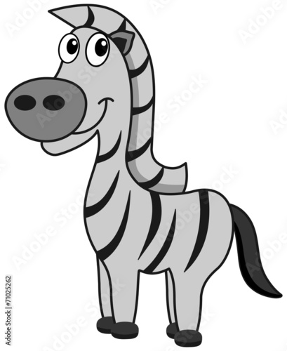 a happy zebra