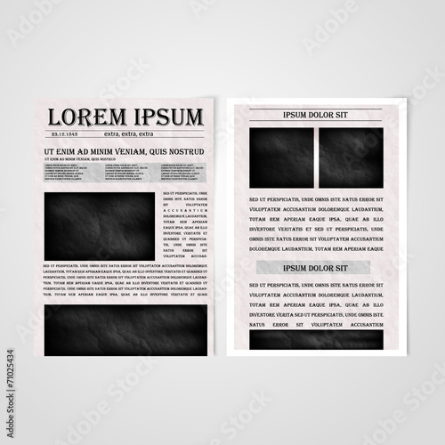 Flyer template back and front design.