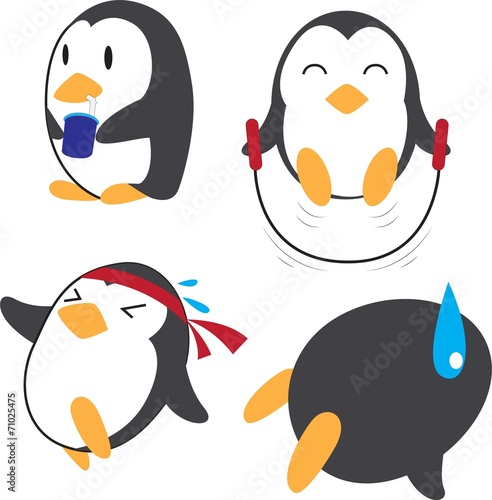 Pengun exercising