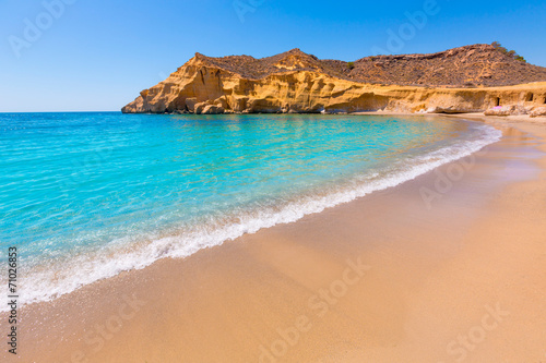 Cocedores beach in Murcia near Aguilas Spain