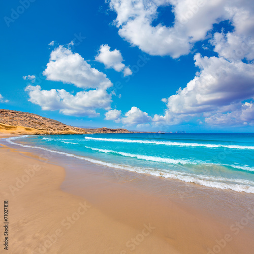 Fototapeta Naklejka Na Ścianę i Meble -  la carolina beach in Murcia  at Mediterranean sea