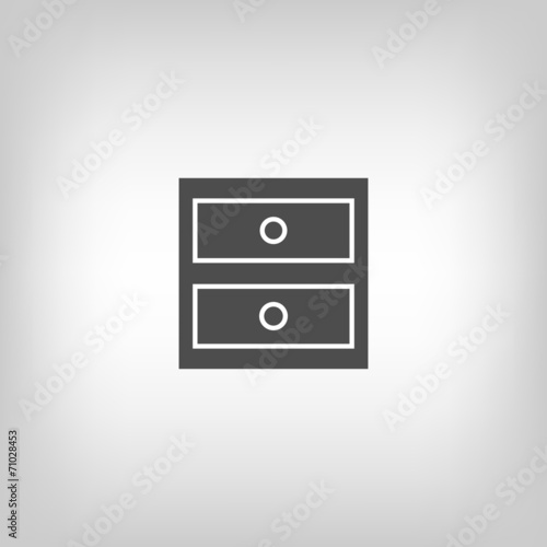 Grey chest of drawers
