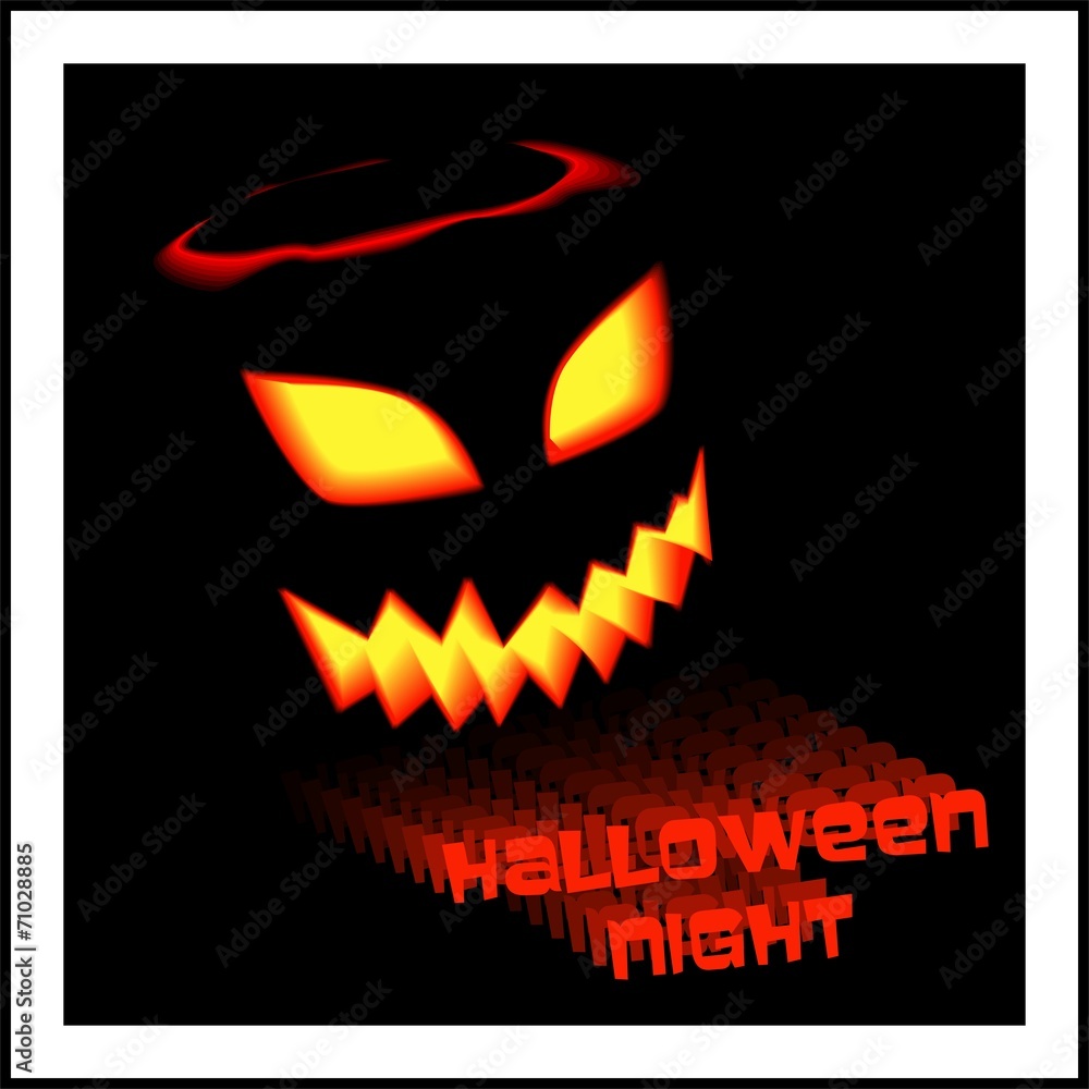 Naklejka premium Halloween party invitation poster template