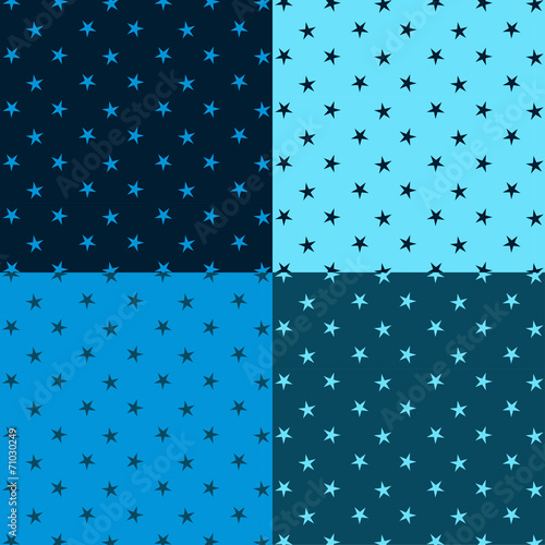 Stars seamless pattern. Vec...