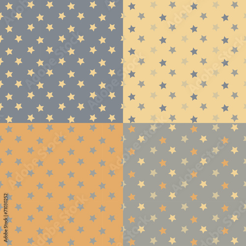 Stars seamless pattern. Vec...