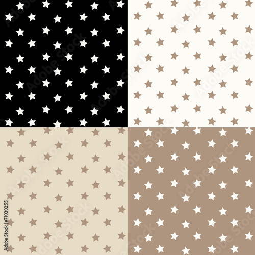 Stars seamless pattern. Vec...