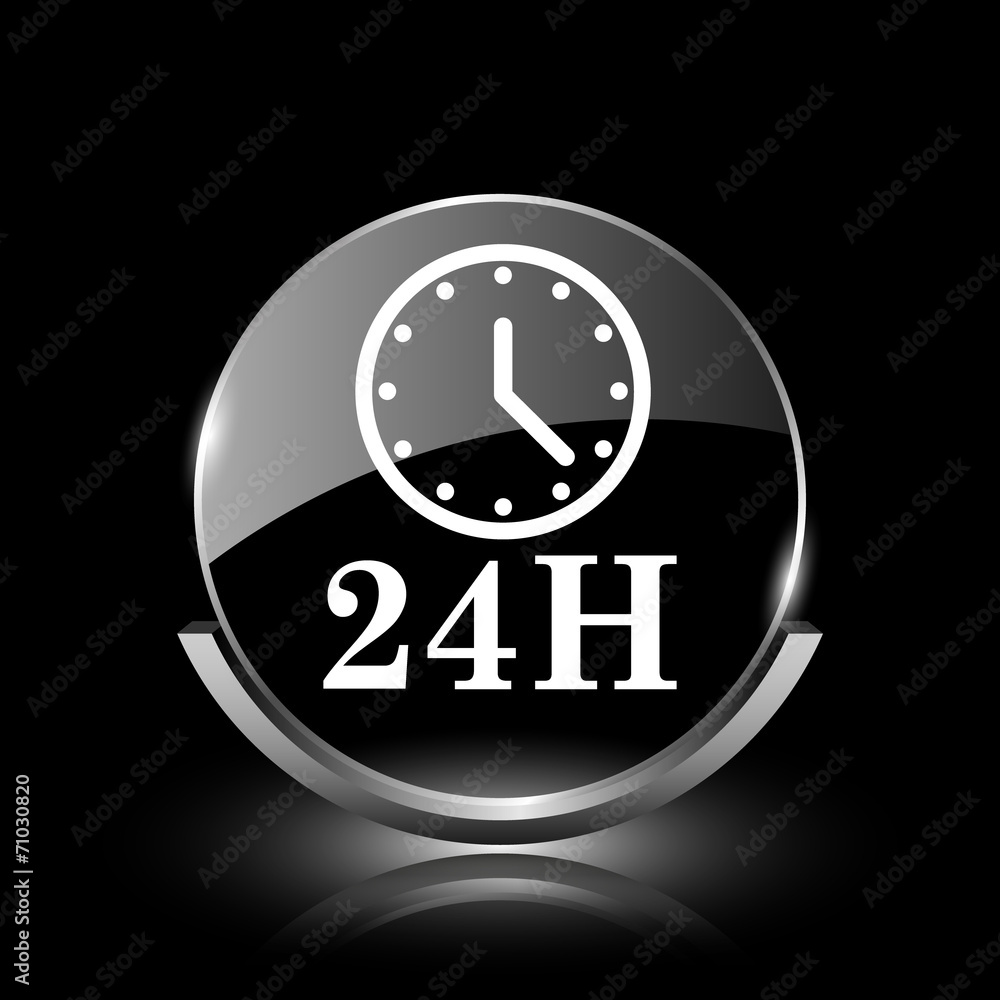 24H clock icon