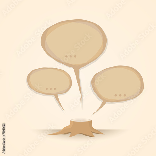 Stop deforestation. love the Earth concept