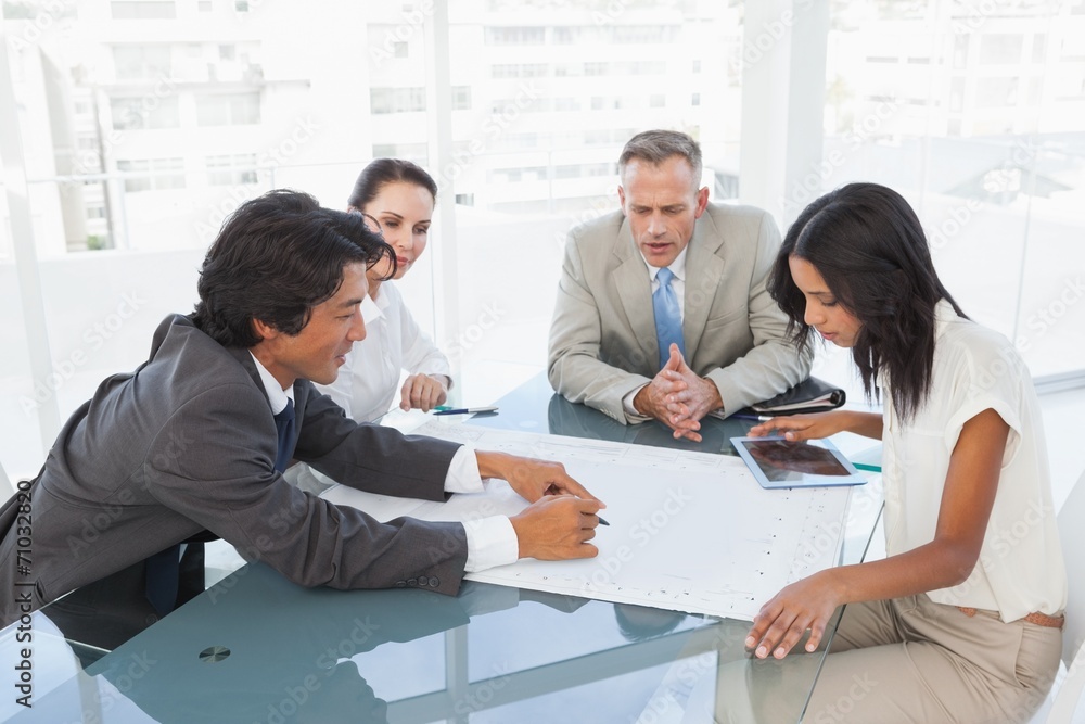 Business team having a meeting Business team having a meeting
