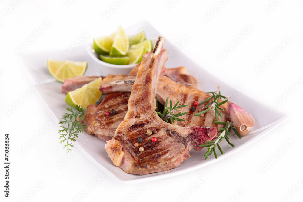 grilled lamb chops