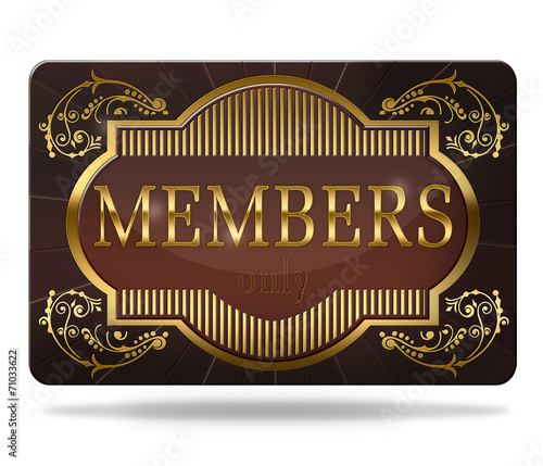VIP Karte Leder Gold - Members only