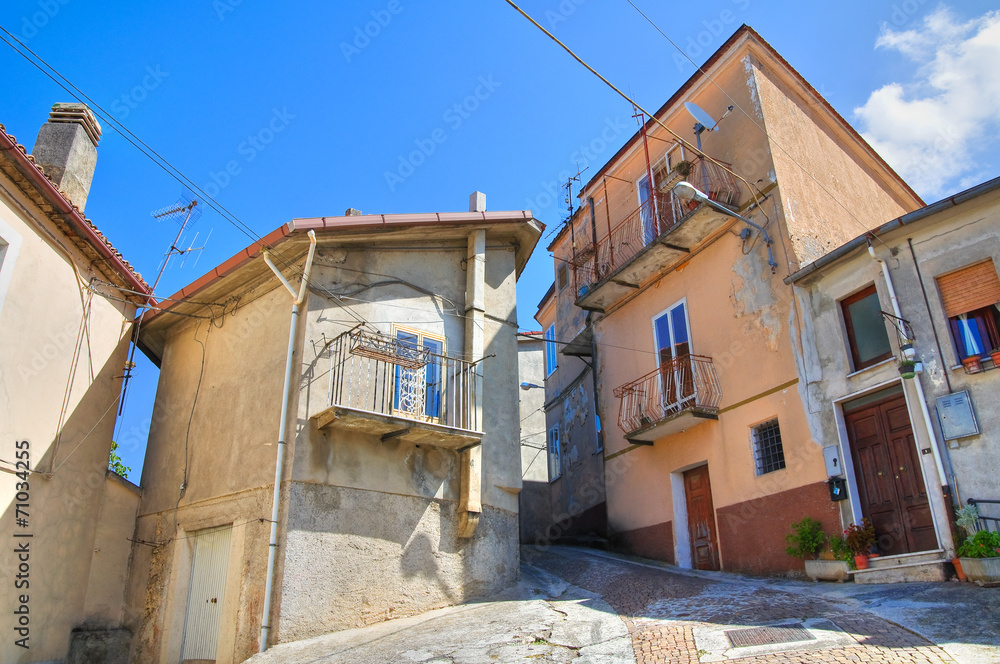 Alleyway. Viggianello. Basilicata. Italy.