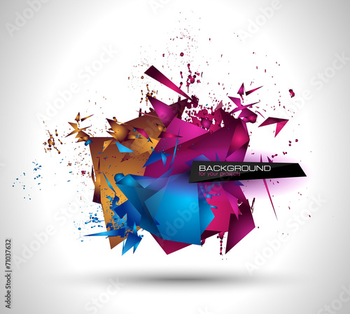 modern poligonal background for brochure and covers