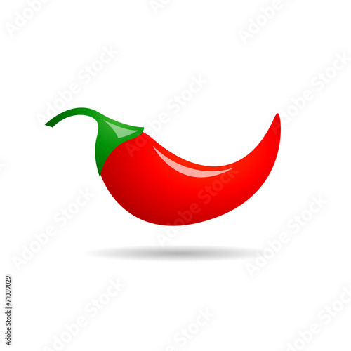 Vector logo red chili
