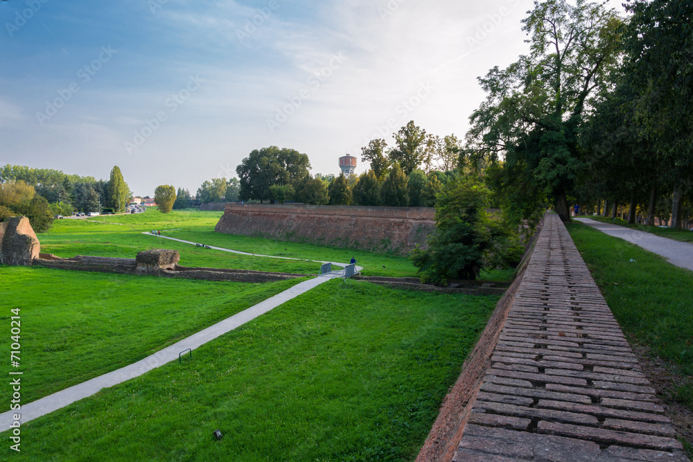 The Walls of Ferrara (in italian Le Mura) in Italy