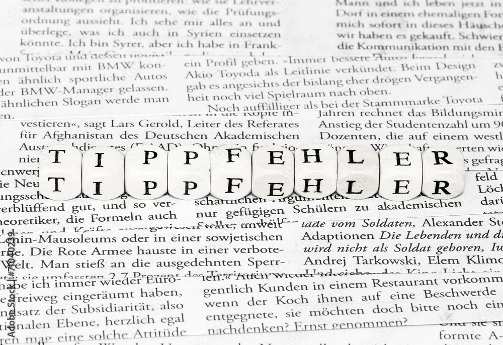 Tippfehler Tippfehler