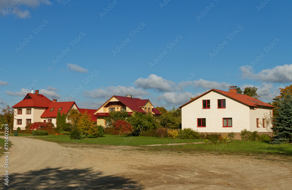Detached houses. Detached houses.