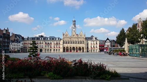 Tableau sur toile Hôtel de ville de Saint -quentin