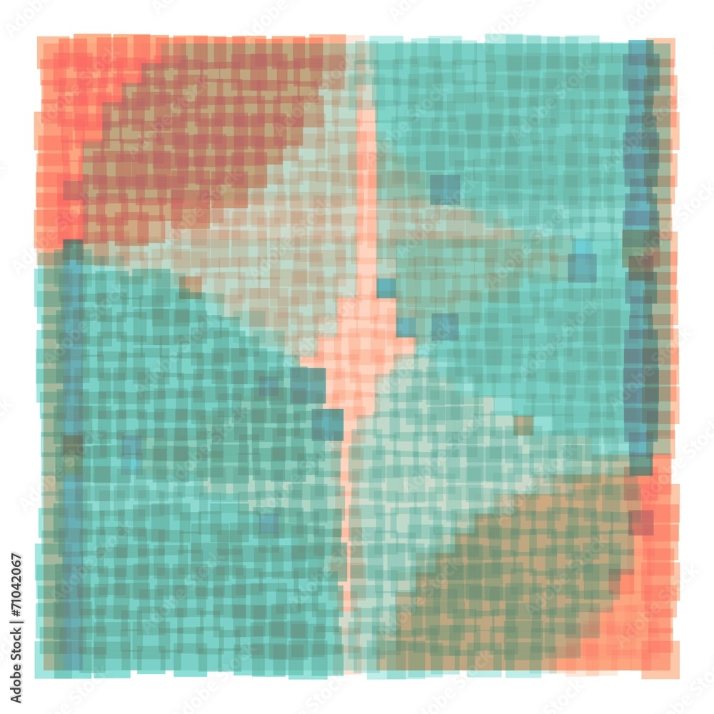 Fototapeta premium Overlapping Colorful Squares Background