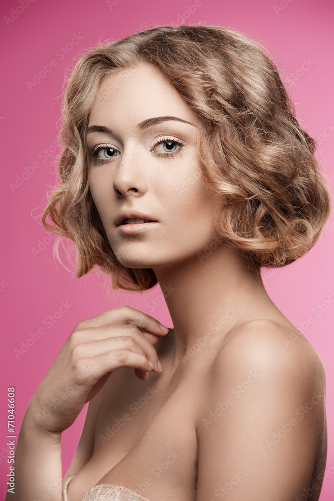 natural girl with short curly hair natural girl with short curly hair