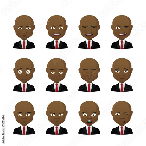 Male avatar expression set