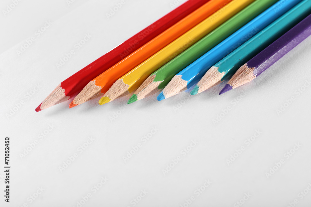 Fototapeta premium Color pencils isolated on white
