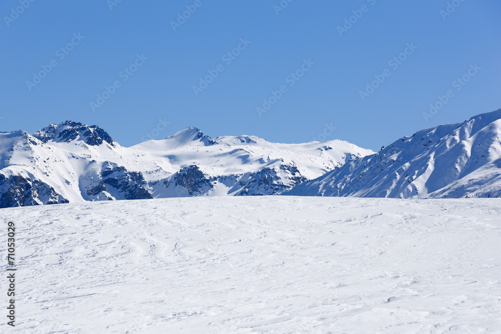 Verschneite Berge Verschneite Berge