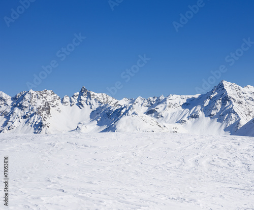 Verschneite Berge