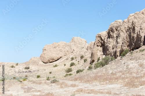 the ruins of the ancient city Sauran, Kazakhstan.