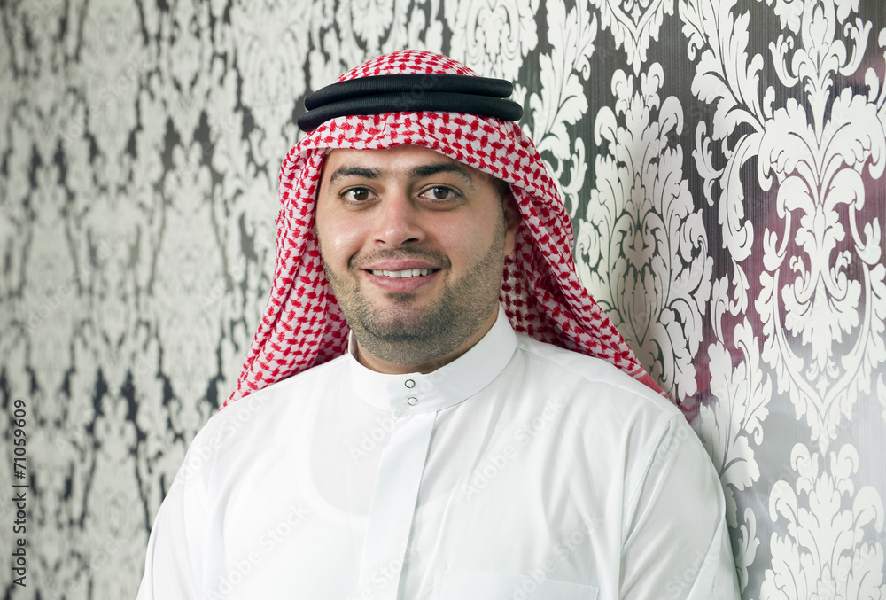 Saudi Arabian young businessman posing Saudi Arabian young businessman posing