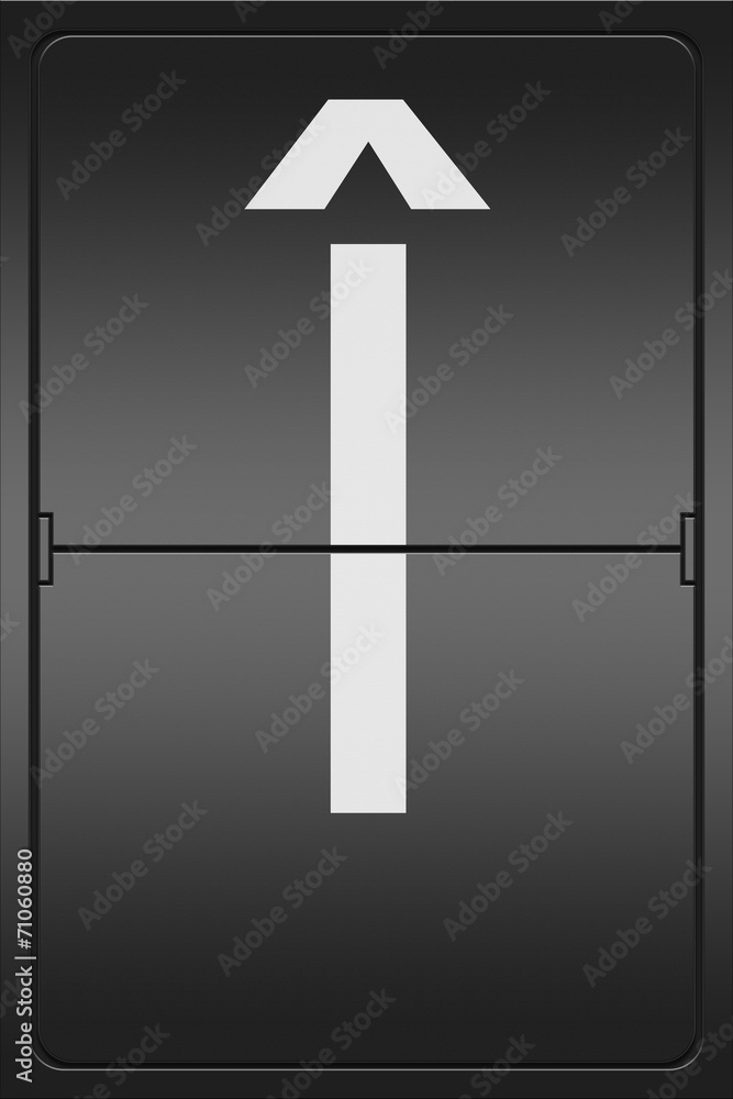 Letter I on a mechanical leter indicator Letter I on a mechanical leter indicator
