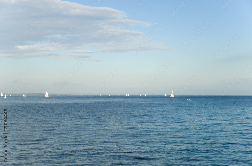 Segelboote am Bodensee Segelboote am Bodensee