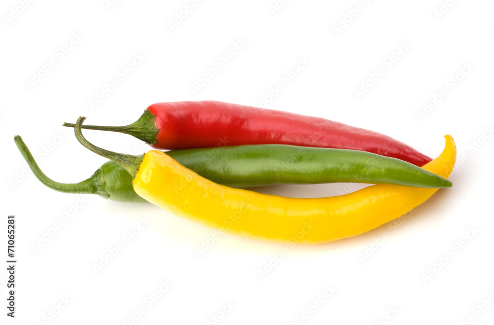 Chili pepper isolated on white background Chili pepper isolated on white background
