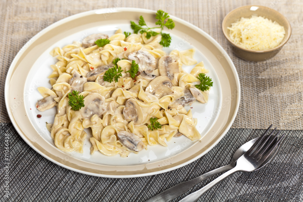 Pasta with mushroom Pasta with mushroom