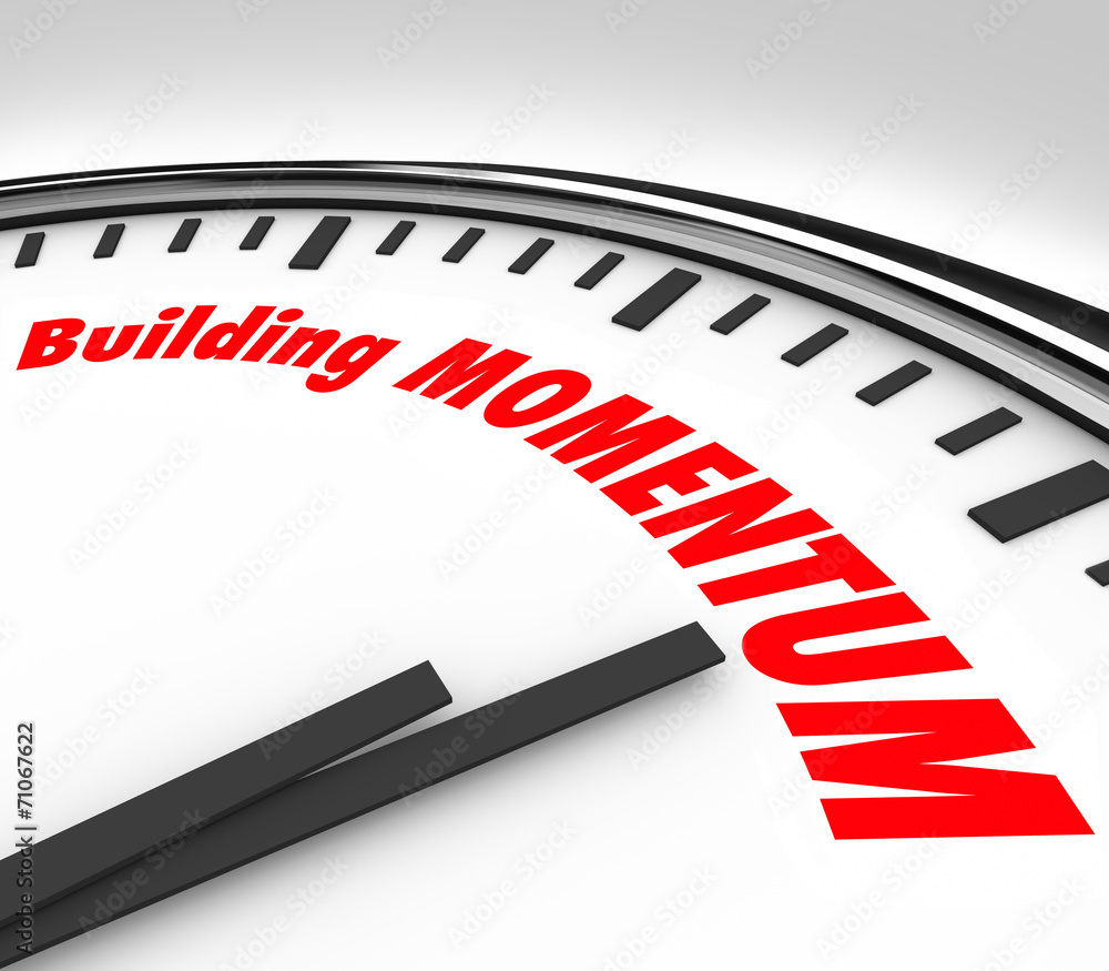 Building Momentum Clock Time Words Moving Forward Building Momentum Clock Time Words Moving Forward