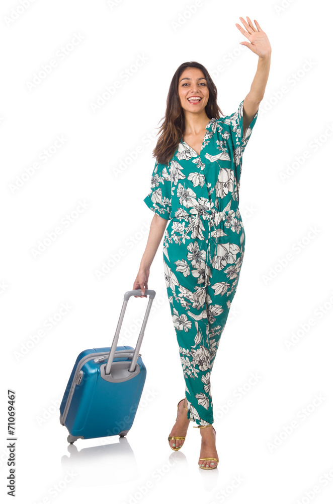 Travelling tourism concept isolated on white Travelling tourism concept isolated on white